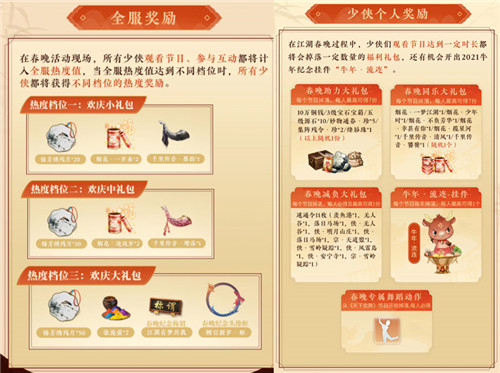 《一梦江湖》游戏春晚今夜开映 奖励满满等你入场!