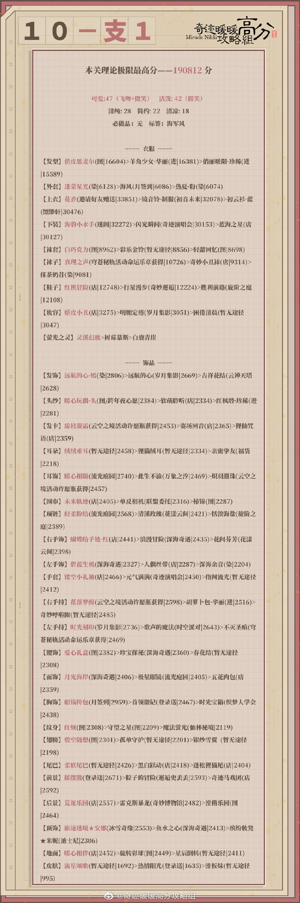 奇迹暖暖