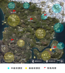 和平精英山古地图资源分布一览