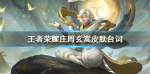 王者荣耀庄周玄嵩皮肤台词怎么样
